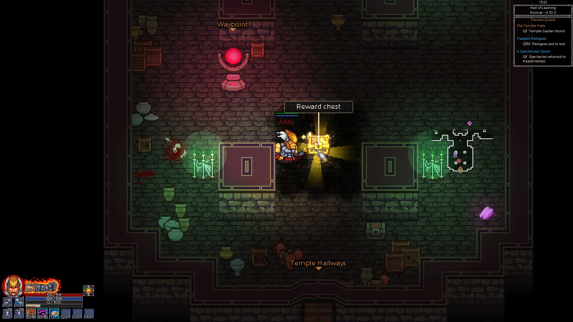 Исследование подземелья в Chronicon