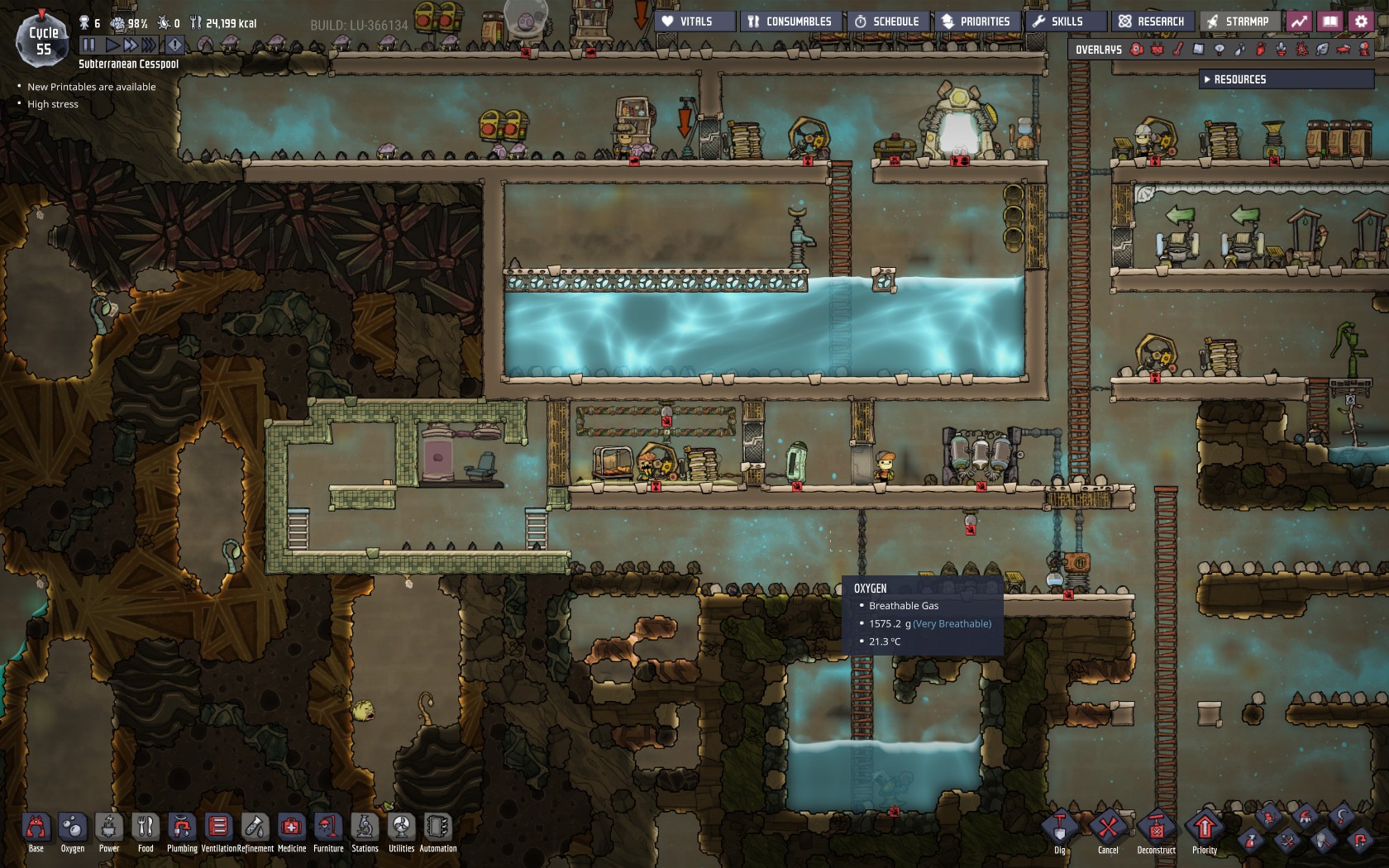 Oxygen Not Included — игровой процесс
