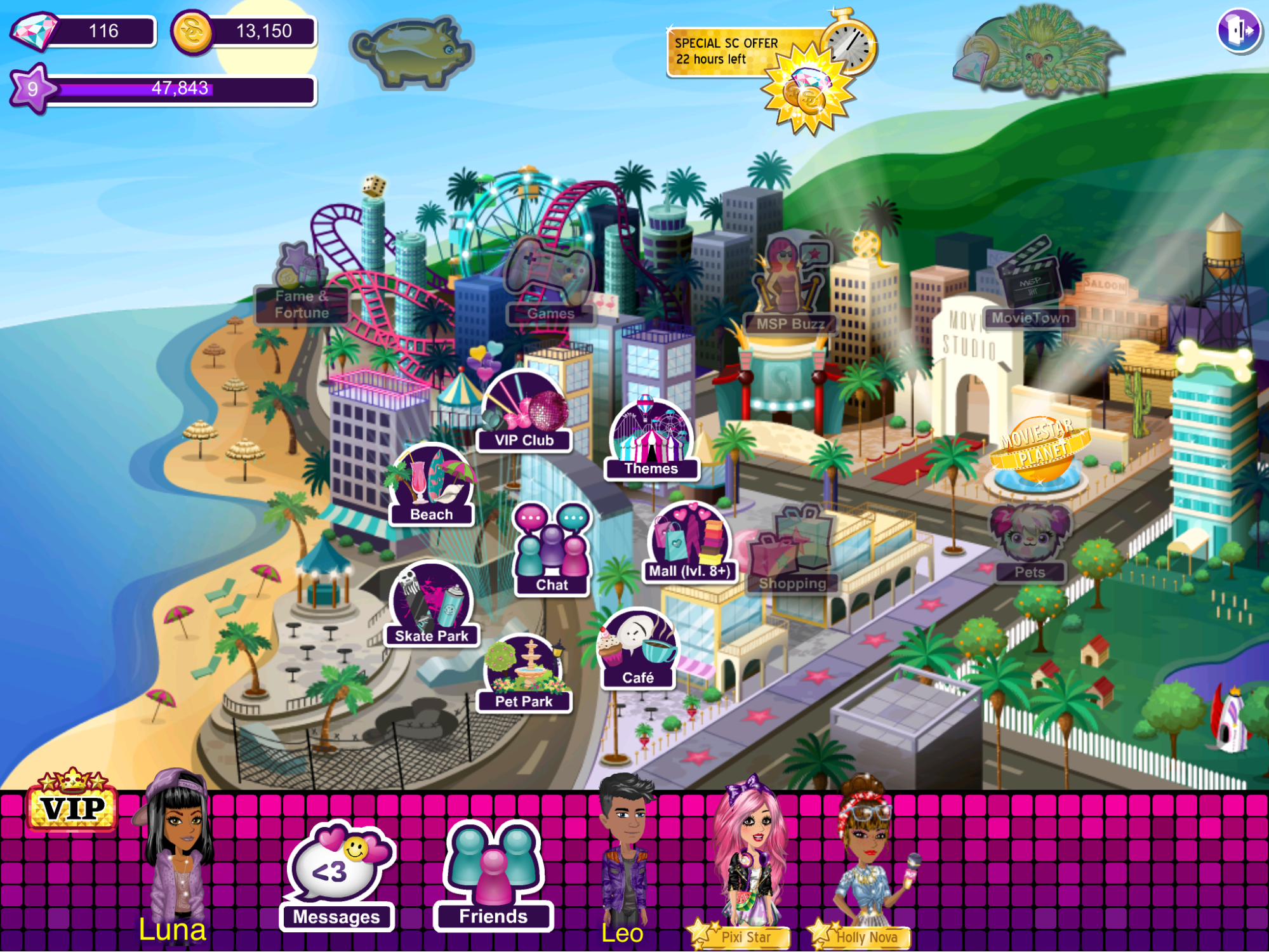 Игровой процесс MovieStarPlanet