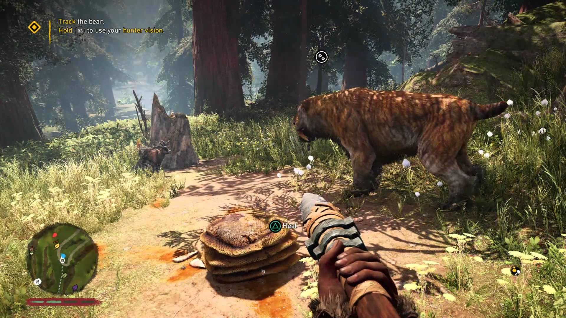 Игровой процесс Far Cry Primal: охота в первобытном лесу