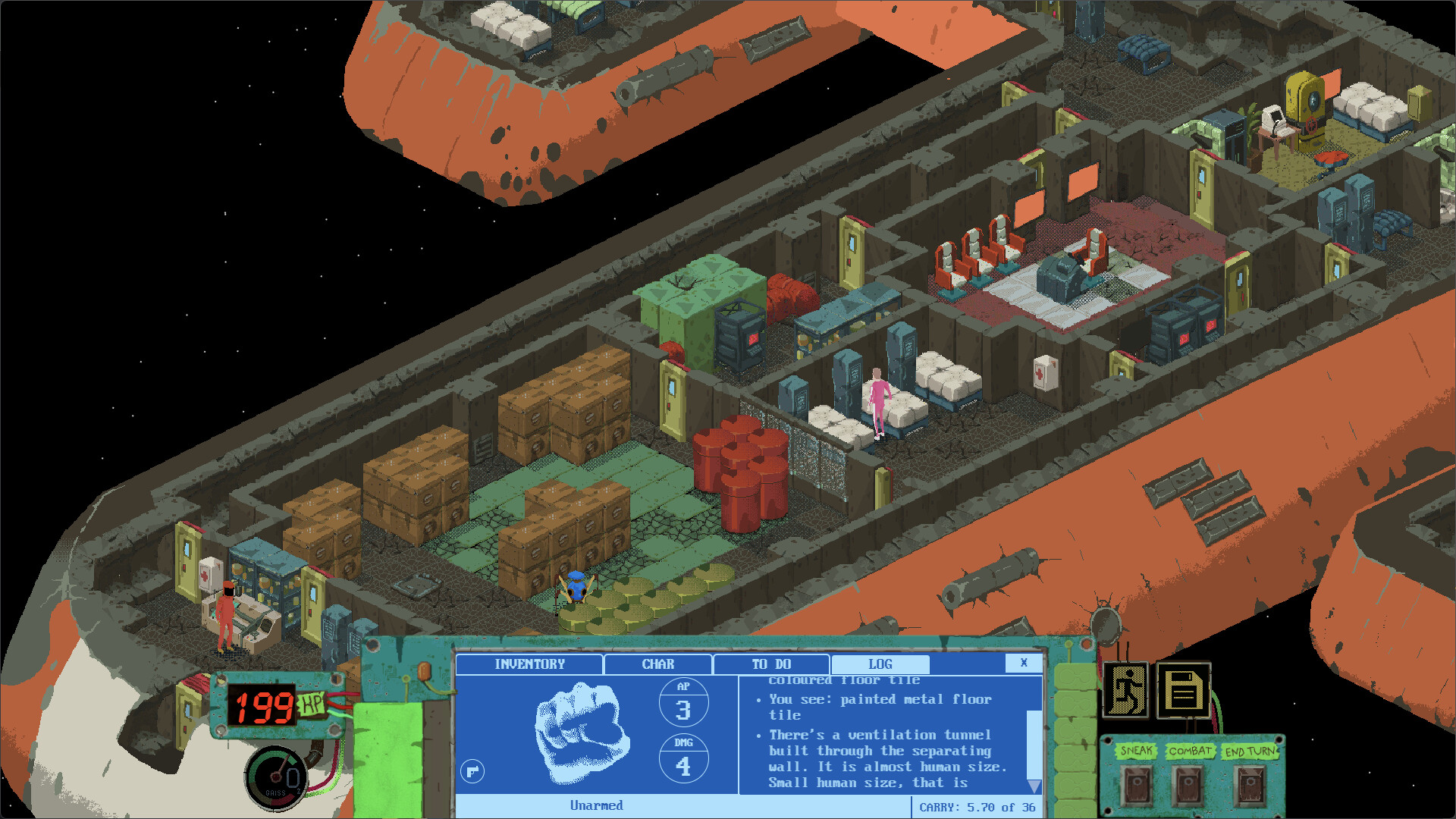 Исследование заброшенного корабля в Space Wreck