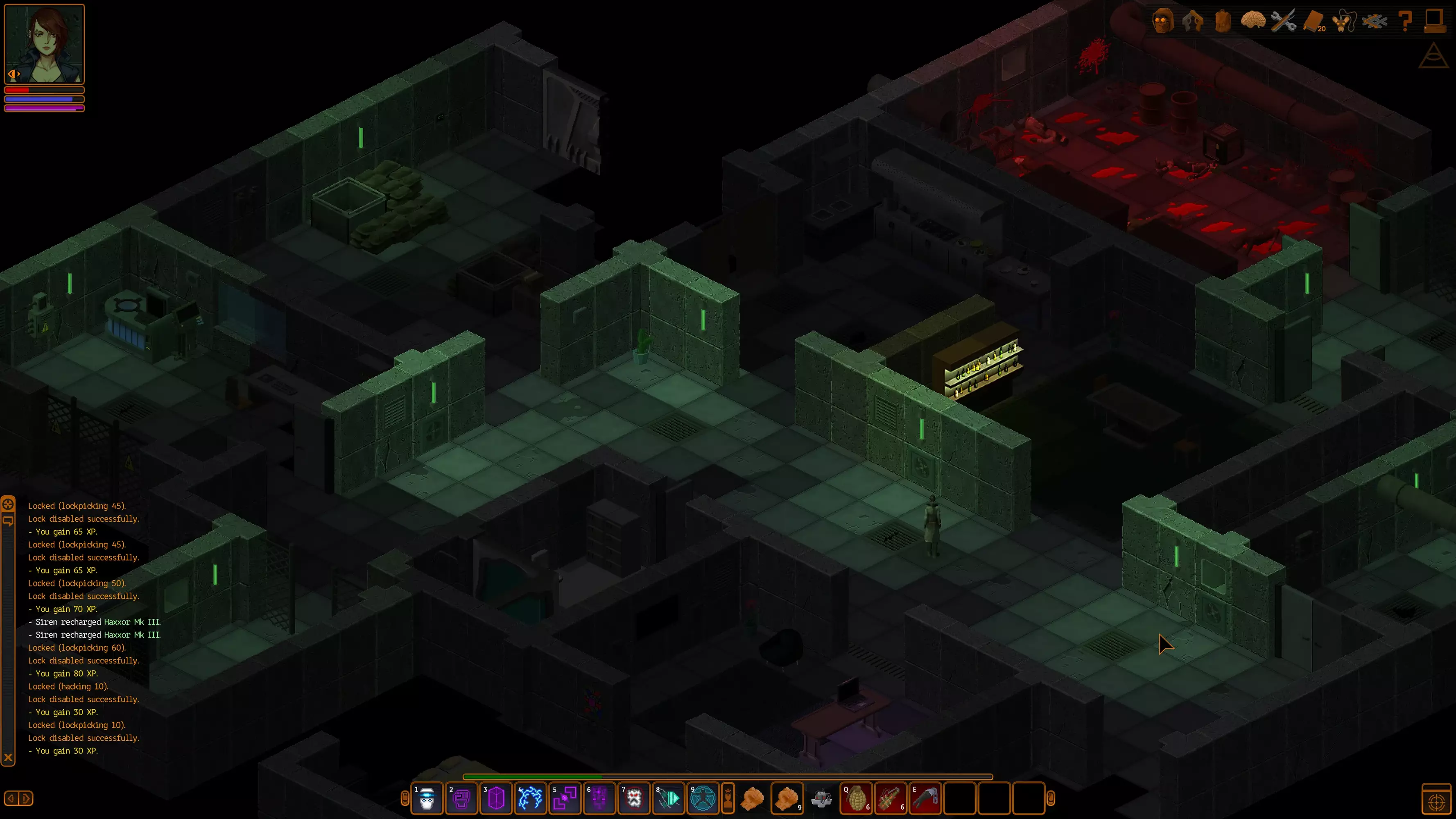 Подземный бункер и интерфейс боя в UnderRail