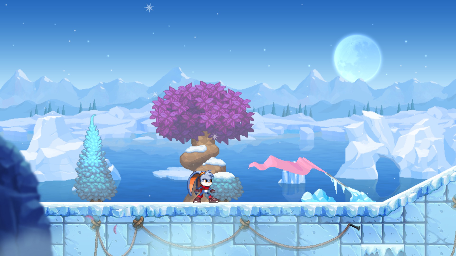Скриншот игрового процесса Kaze and the Wild Masks
