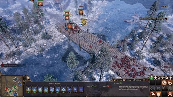 Сражение у замёрзшей реки в Ancestors Legacy