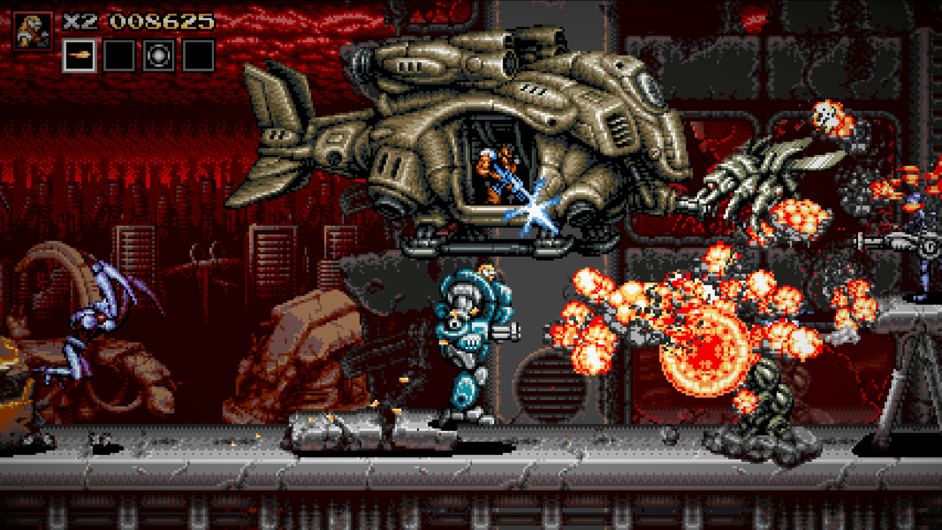Геймплей Blazing Chrome