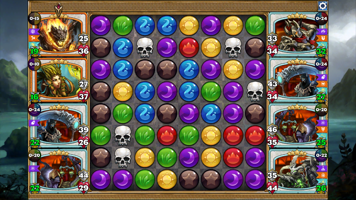 Скриншот игрового процесса Gems of War