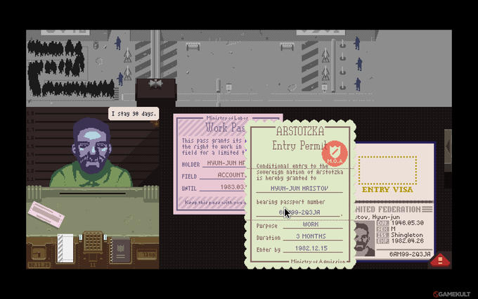Игровой процесс Papers Please