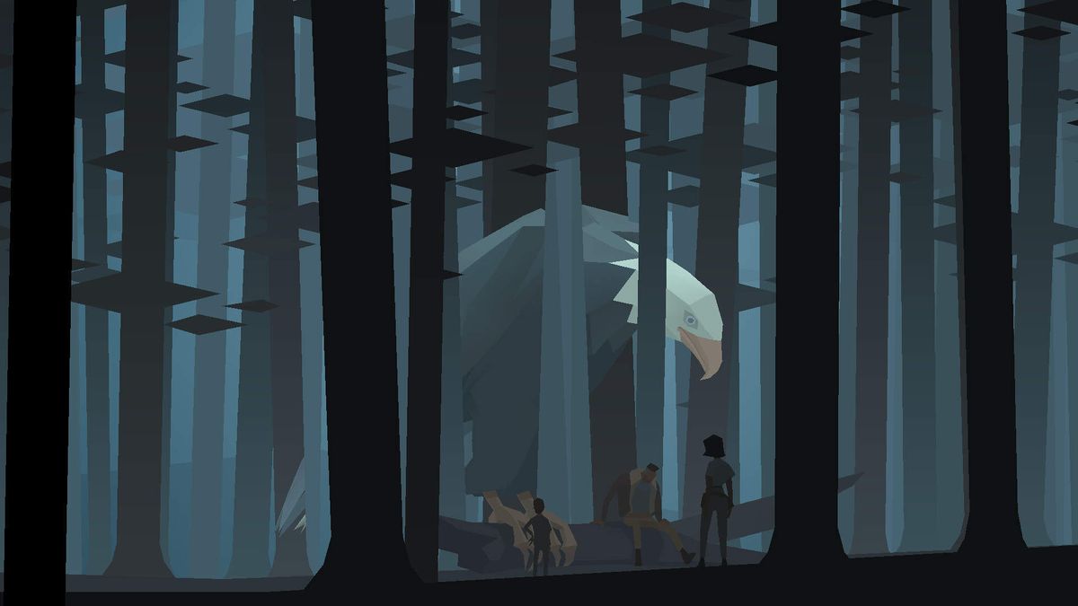 Путешественники у автомобиля в Kentucky Route Zero