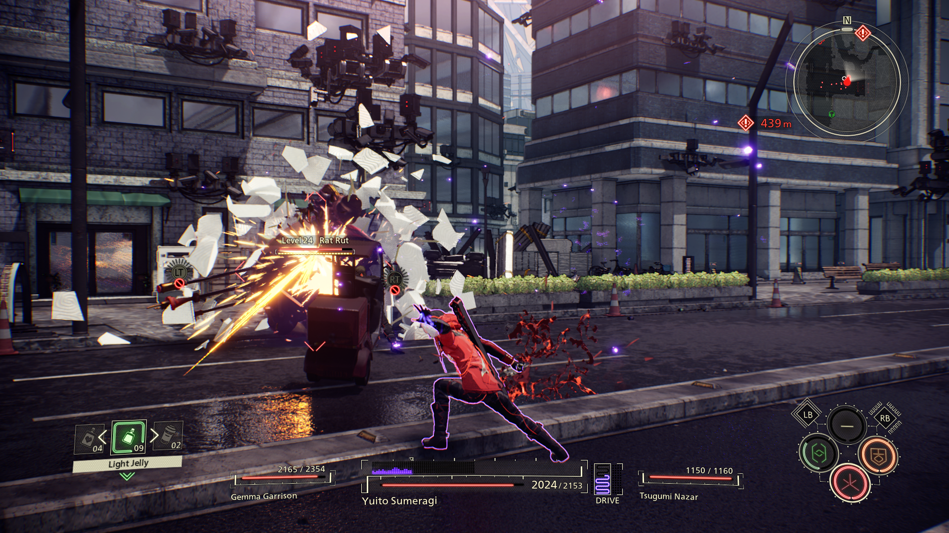 Скриншот Scarlet Nexus