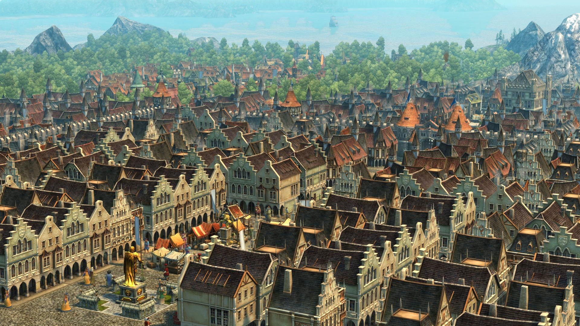 Город и гавань в Anno 1404