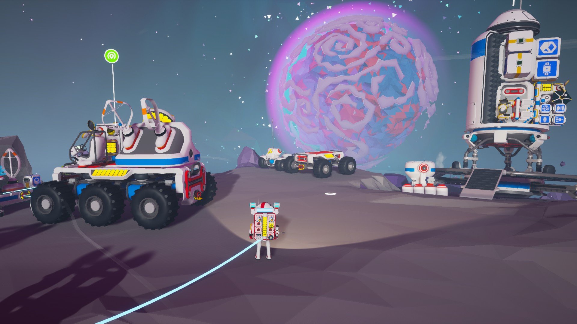 База и техника на планете в Astroneer