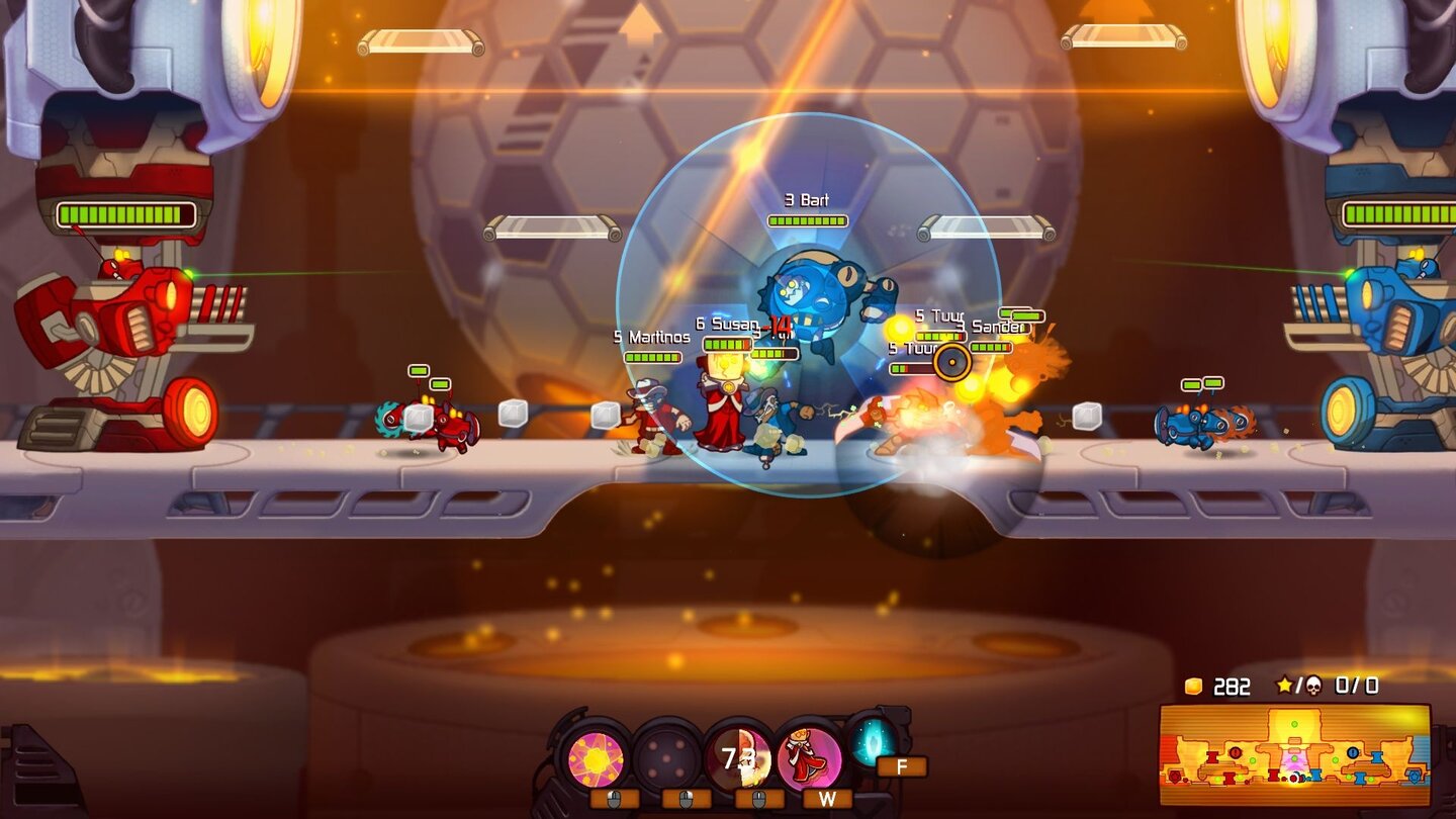 Геймплей Awesomenauts