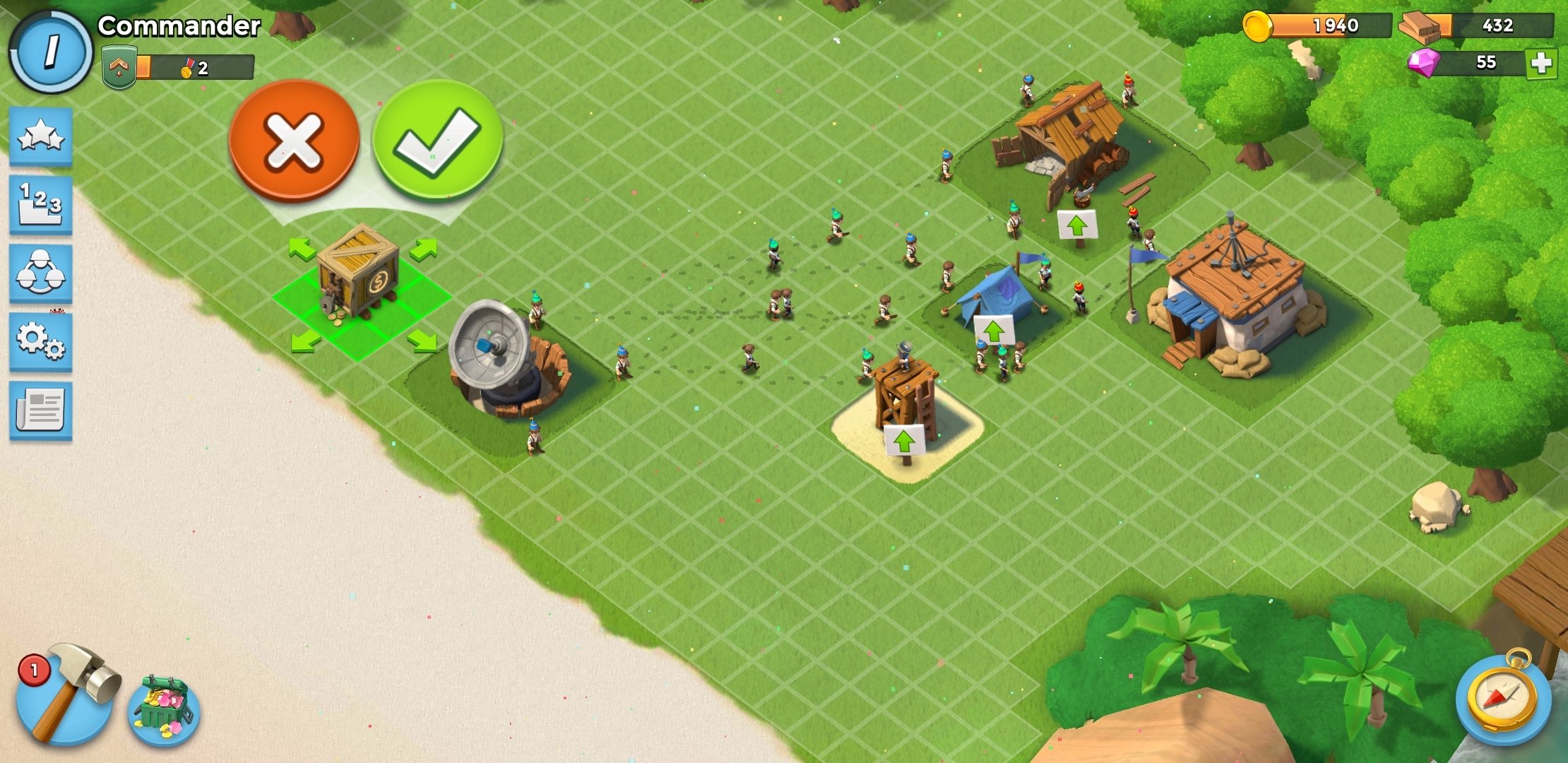 Геймплей Boom Beach