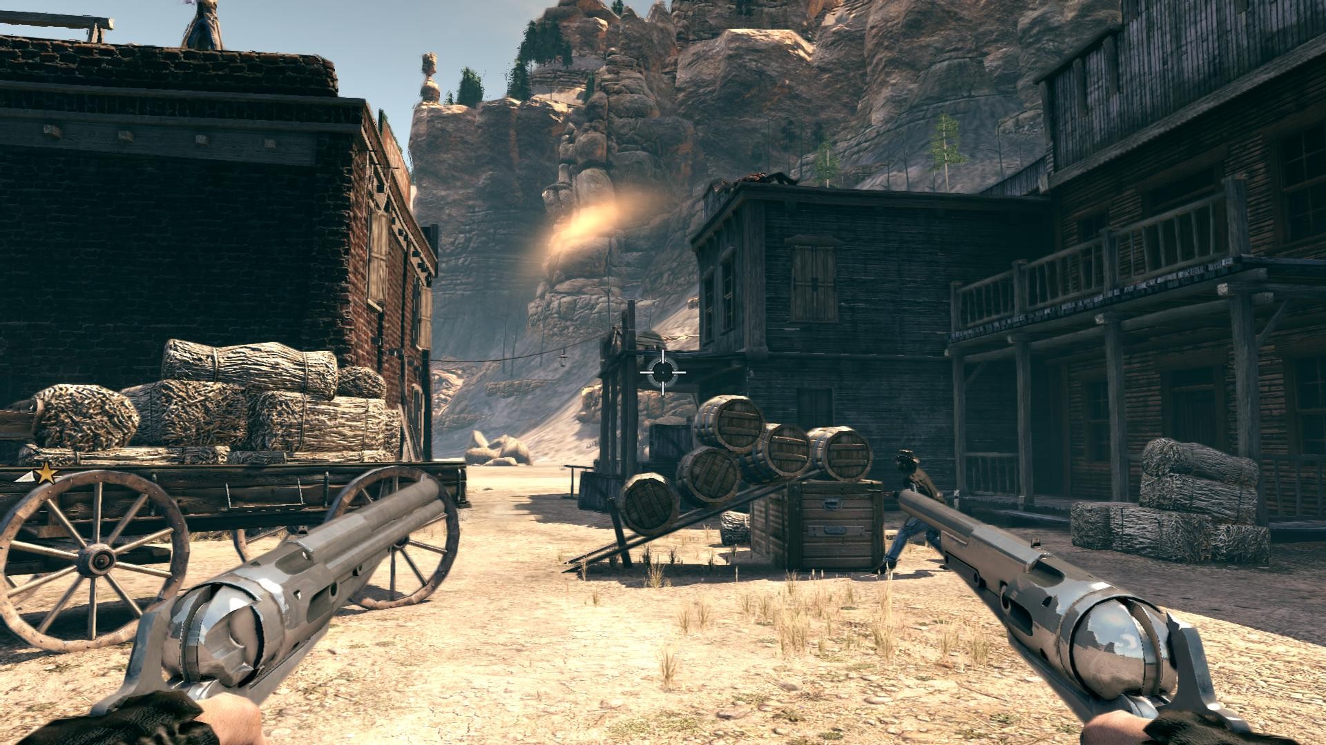 Перестрелка в городке на Диком Западе в Call of Juarez: Bound in Blood
