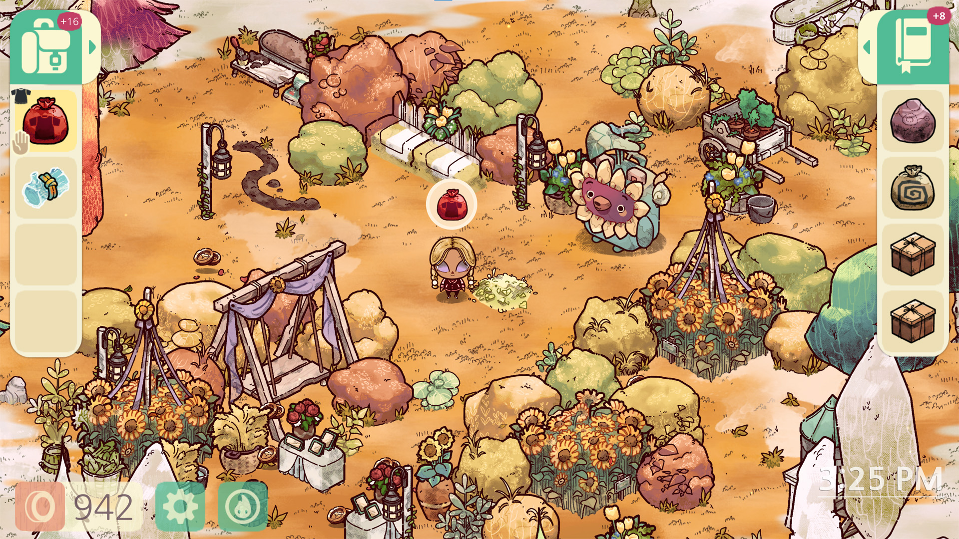 Лагерь на острове в Cozy Grove