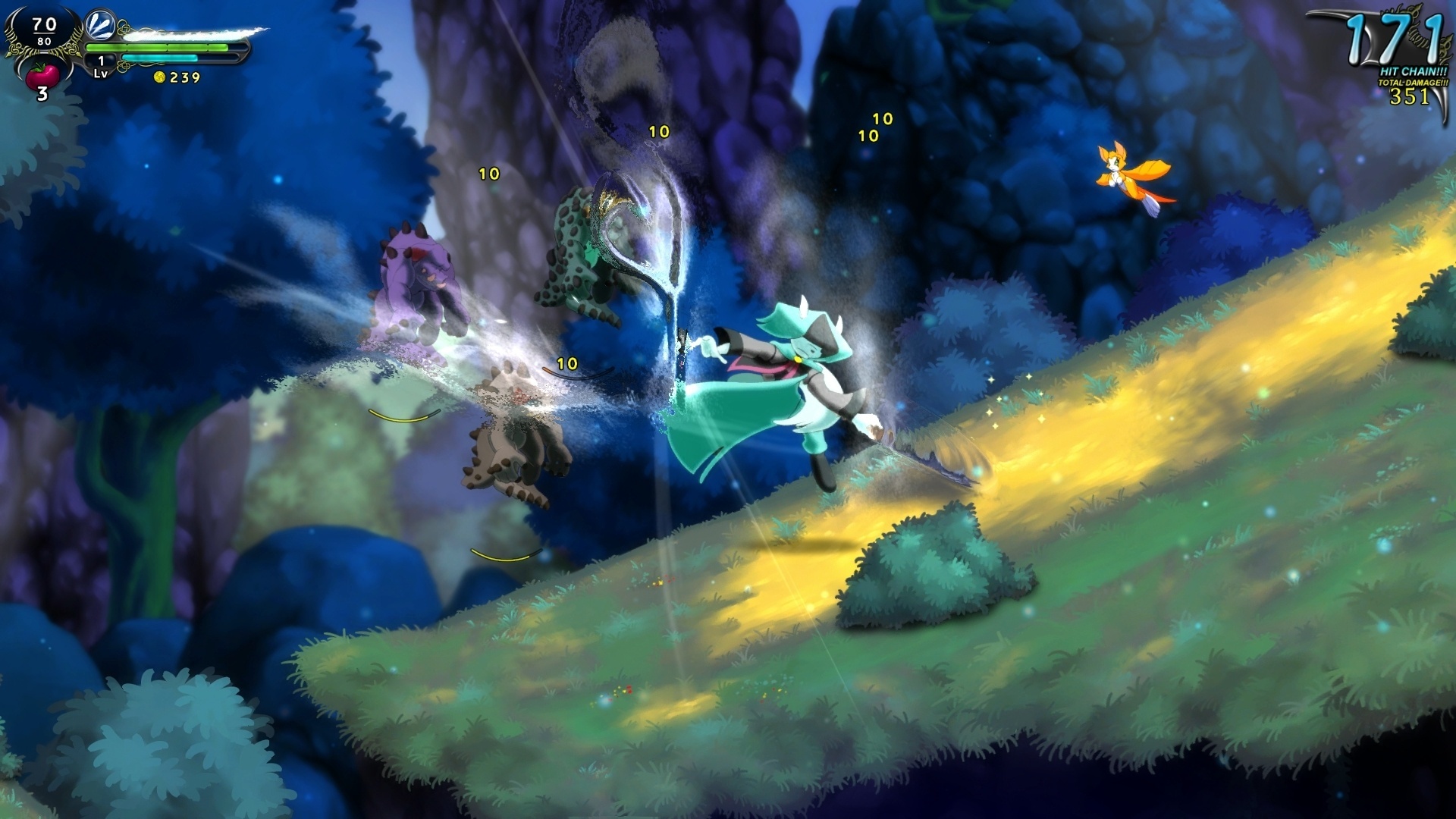 Геймплей Dust An Elysian Tail