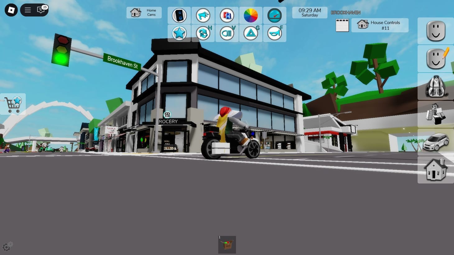 Игровой скриншот городского RP-режима Roblox
