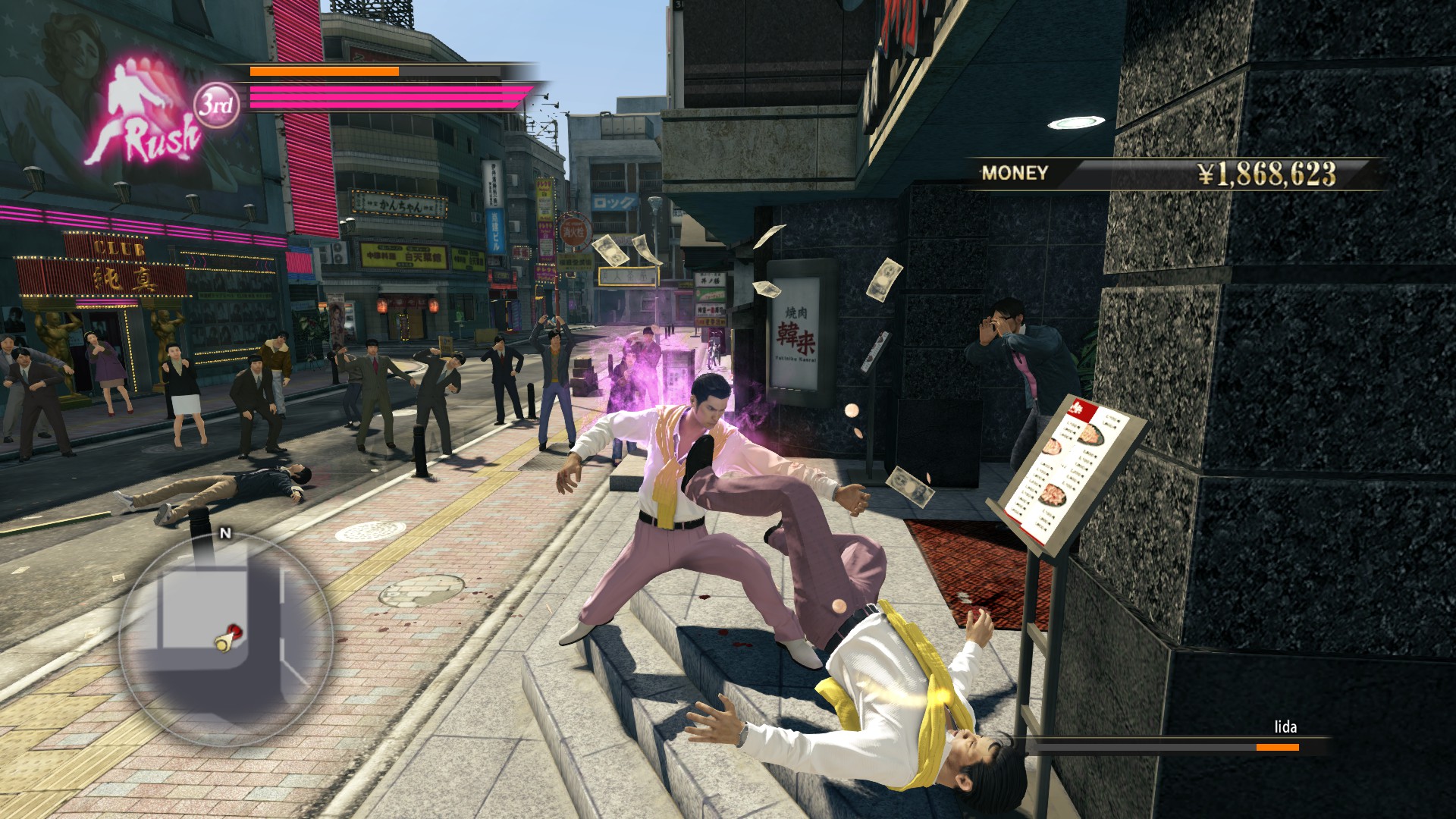 Игровой процесс Yakuza 0