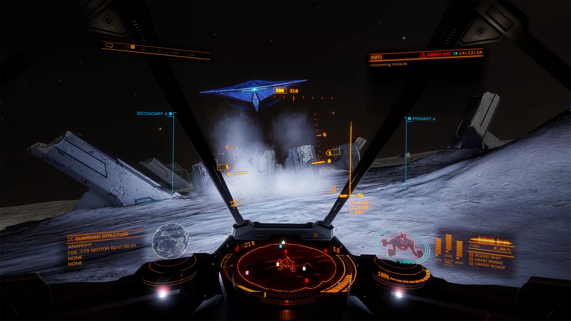 Elite Dangerous: исследование поверхности планеты