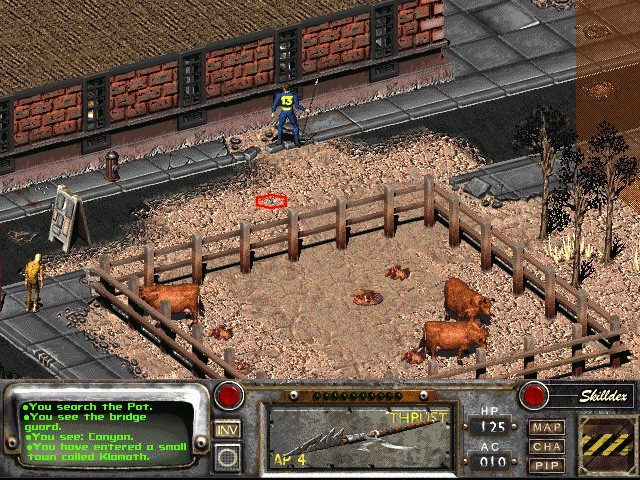 Геймплей Fallout: исследование поселения Кламат