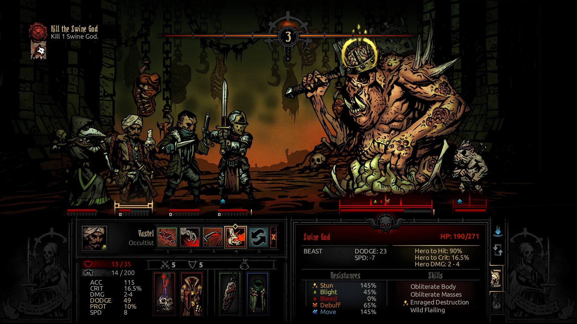 Геймплей Darkest Dungeon
