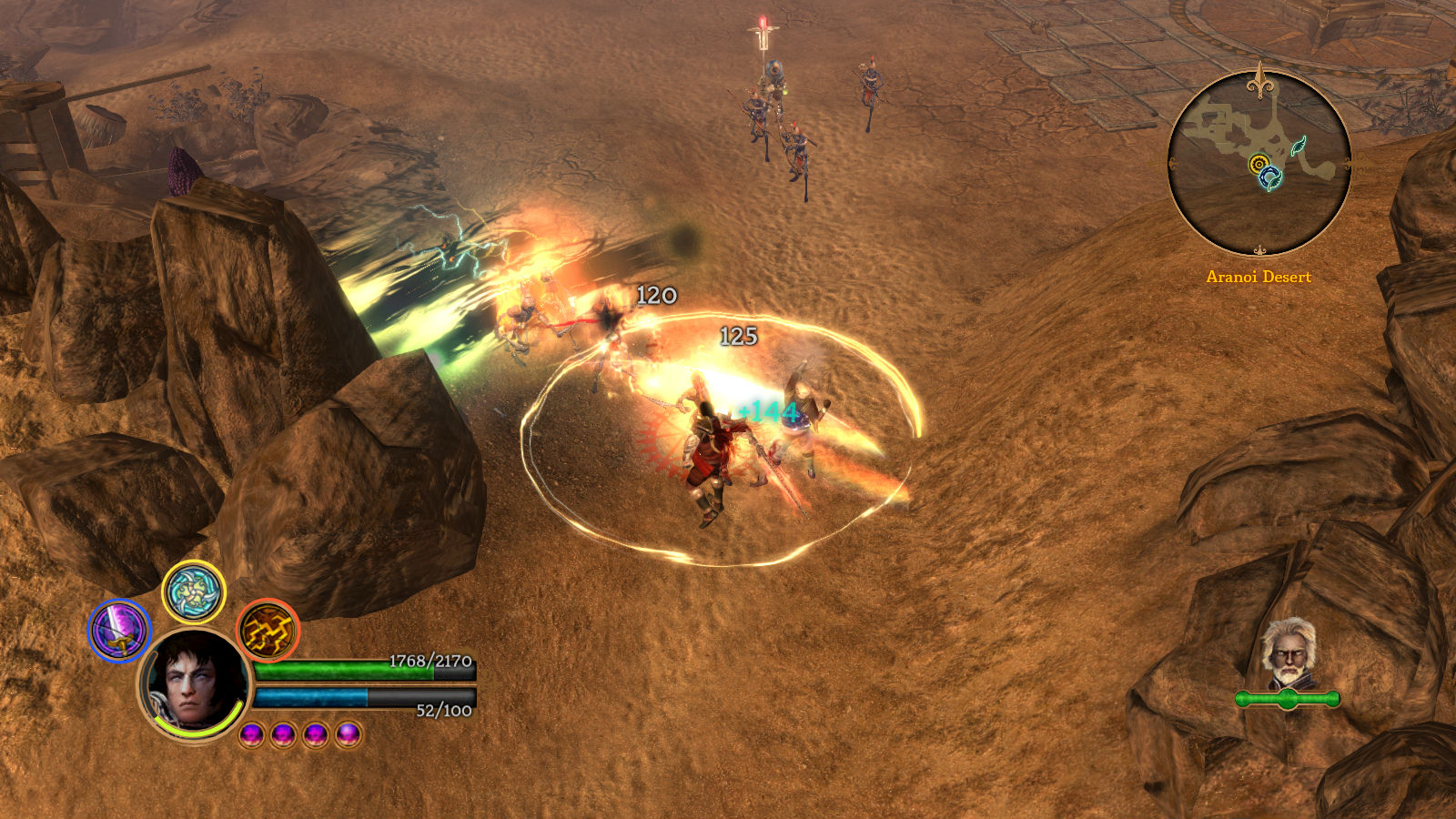 Бой в Dungeon Siege III