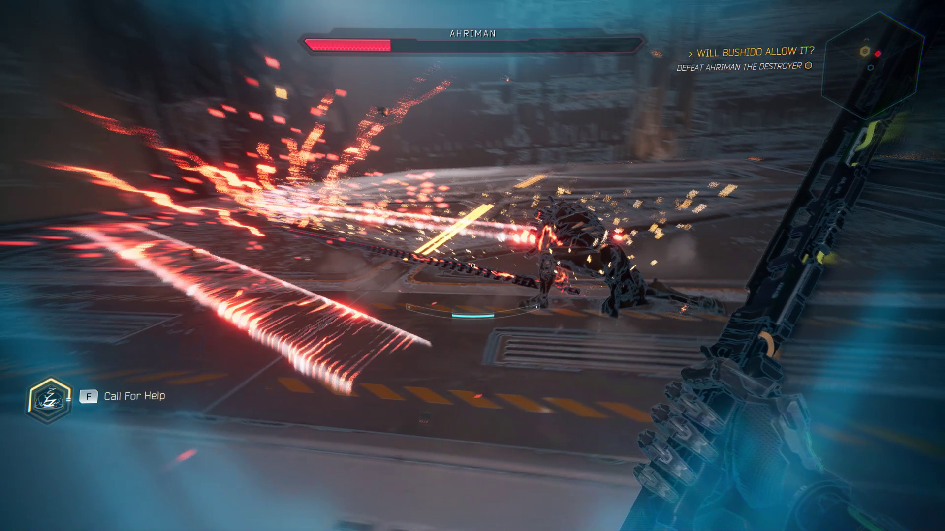 Скриншот геймплея Ghostrunner 2