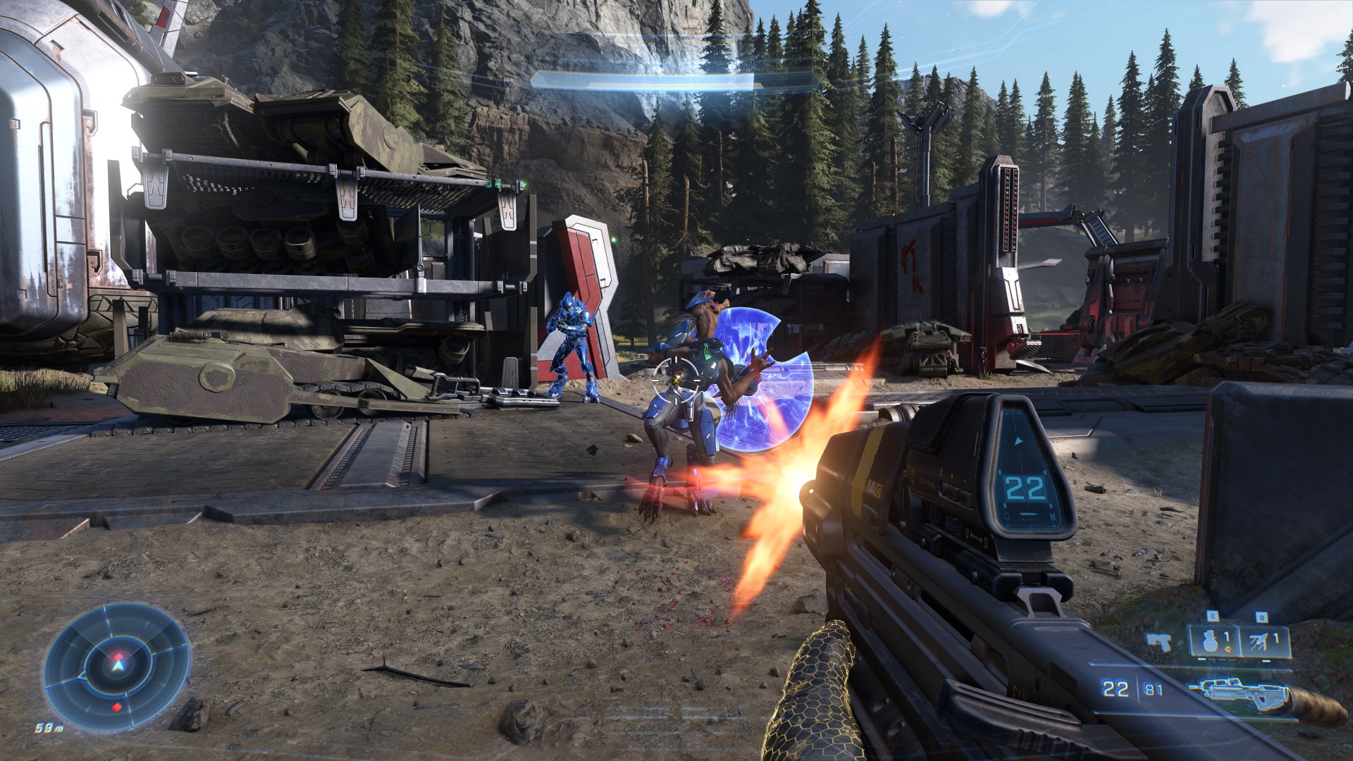 Игровой процесс Halo Infinite: бой у базы противника