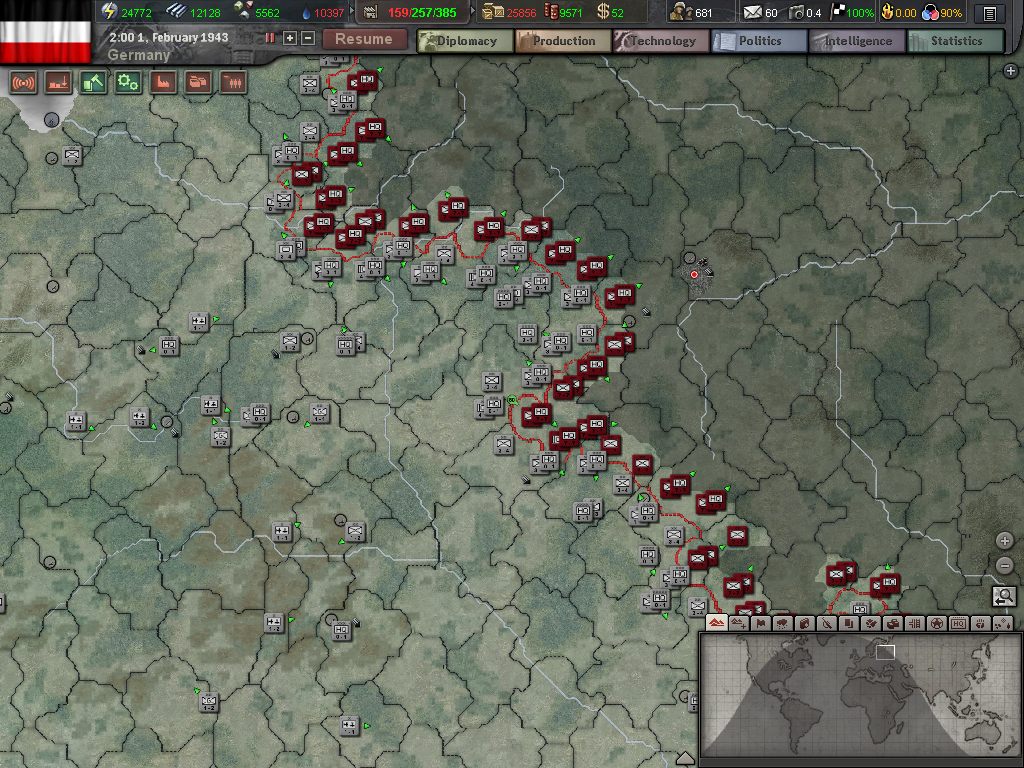 Игровой процесс Hearts of Iron III