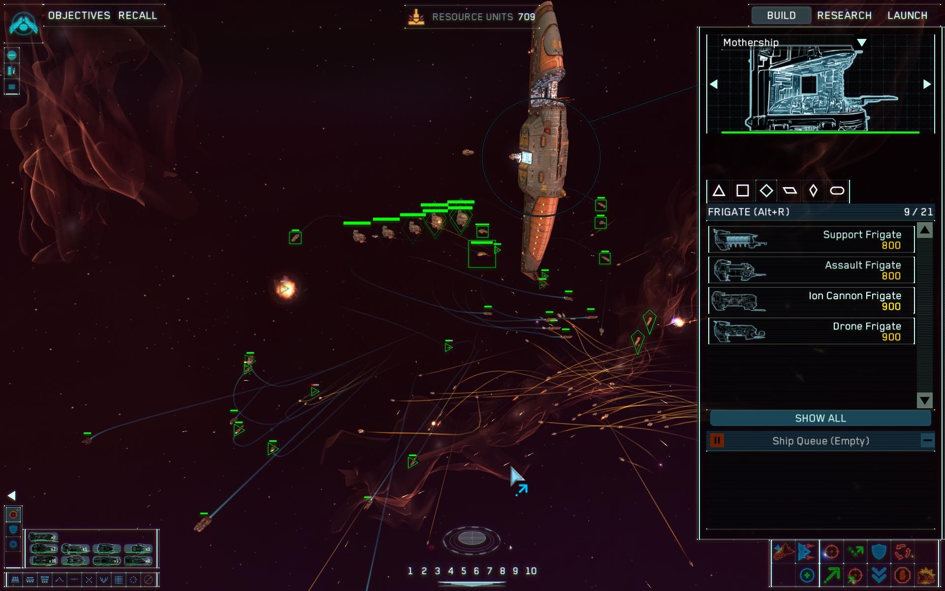 Космическое сражение в Homeworld Remastered Collection