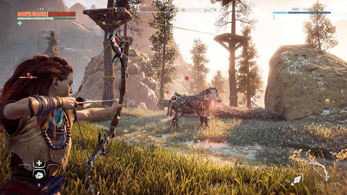 Геймплей Horizon Zero Dawn