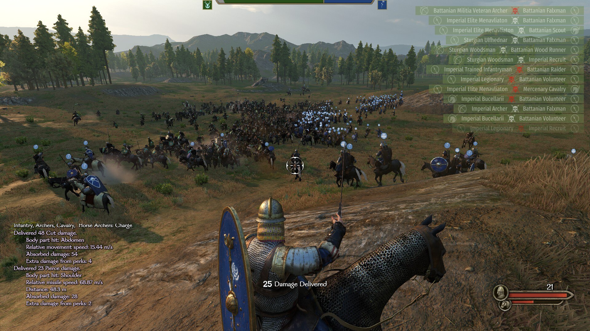 Кавалерийская атака в Mount & Blade II: Bannerlord