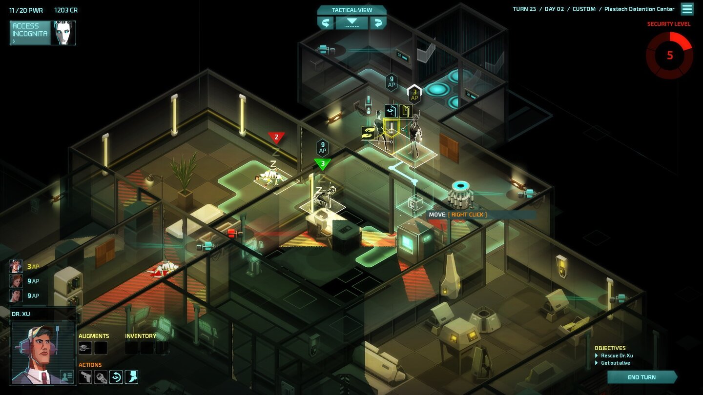 Игровой процесс Invisible, Inc.