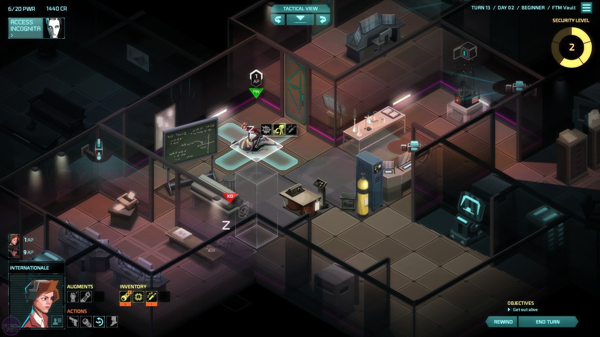Invisible, Inc. — игровой процесс