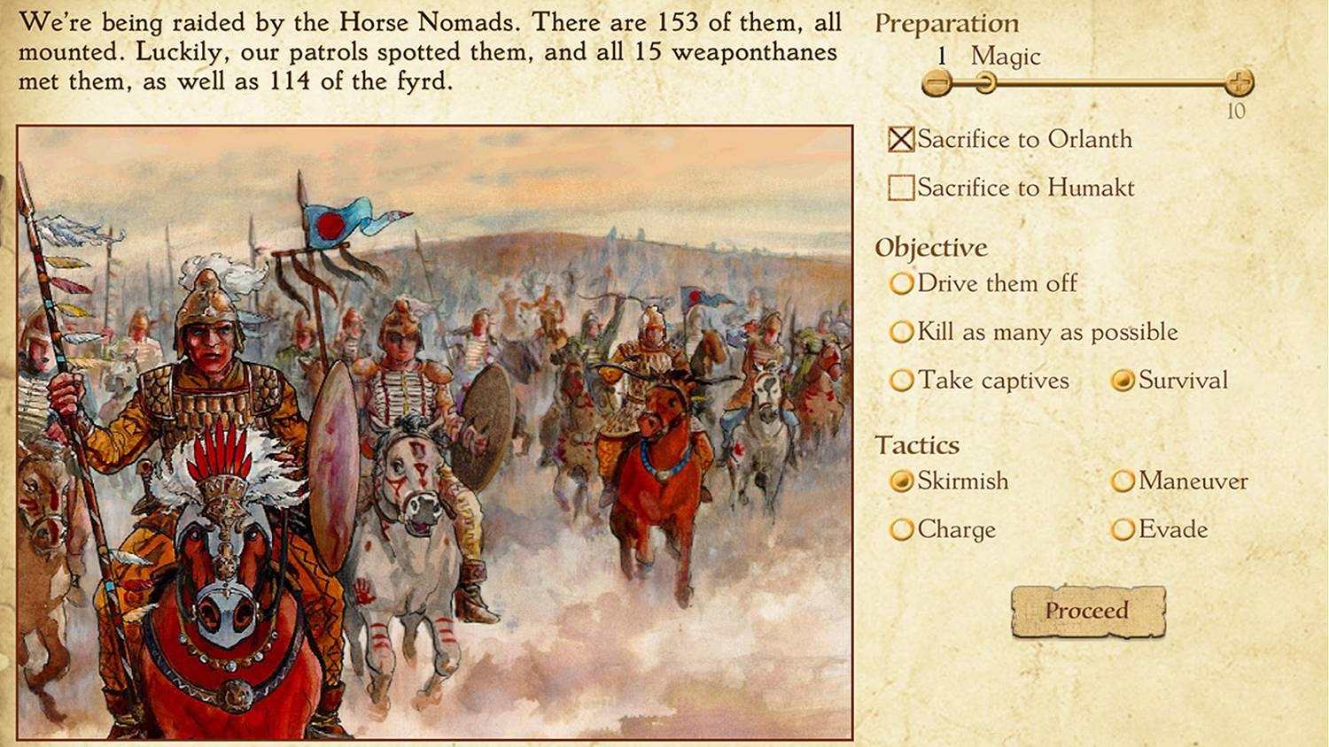 Игровой процесс King of Dragon Pass