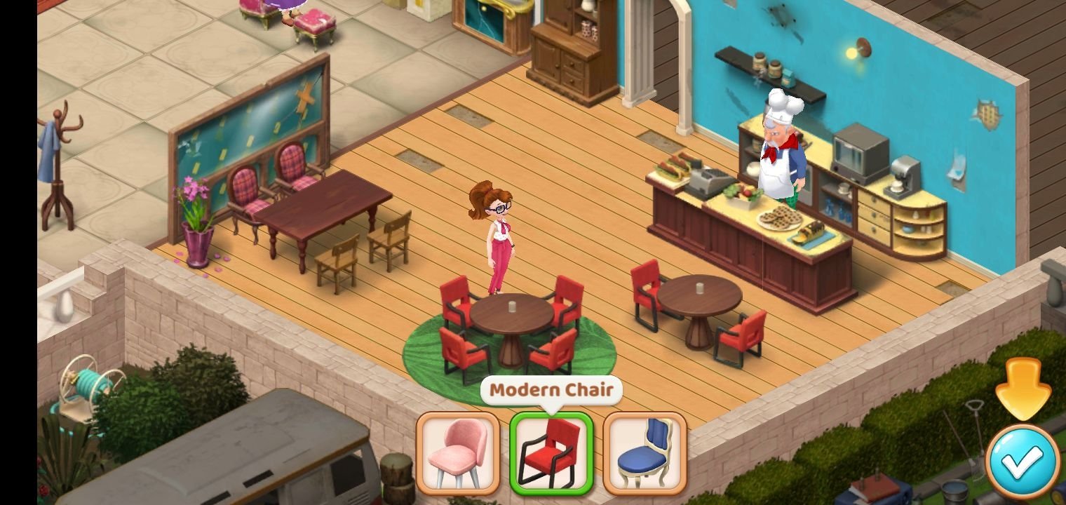 Скриншот игрового процесса Manor Cafe