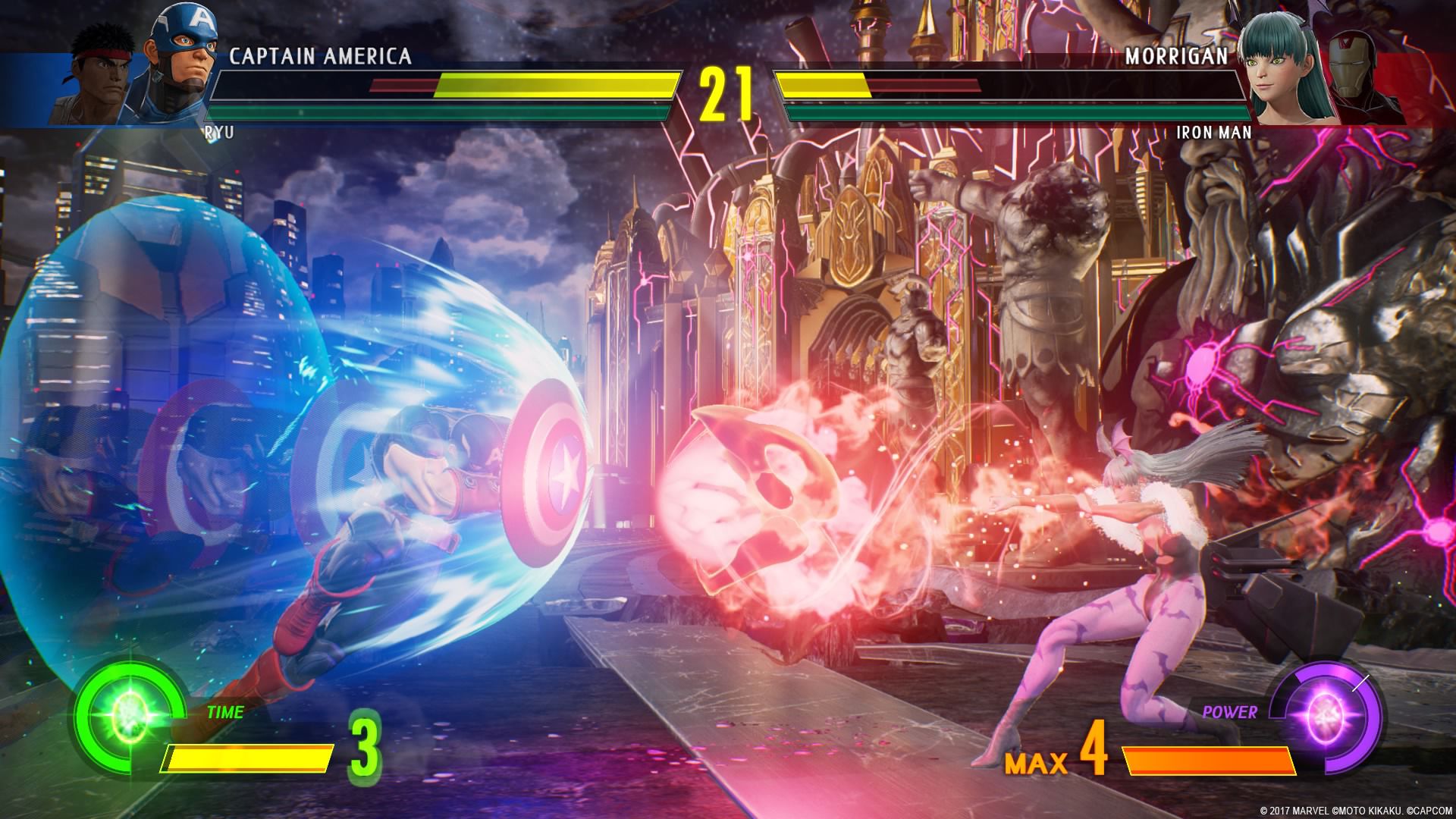 Геймплей Marvel vs Capcom Infinite