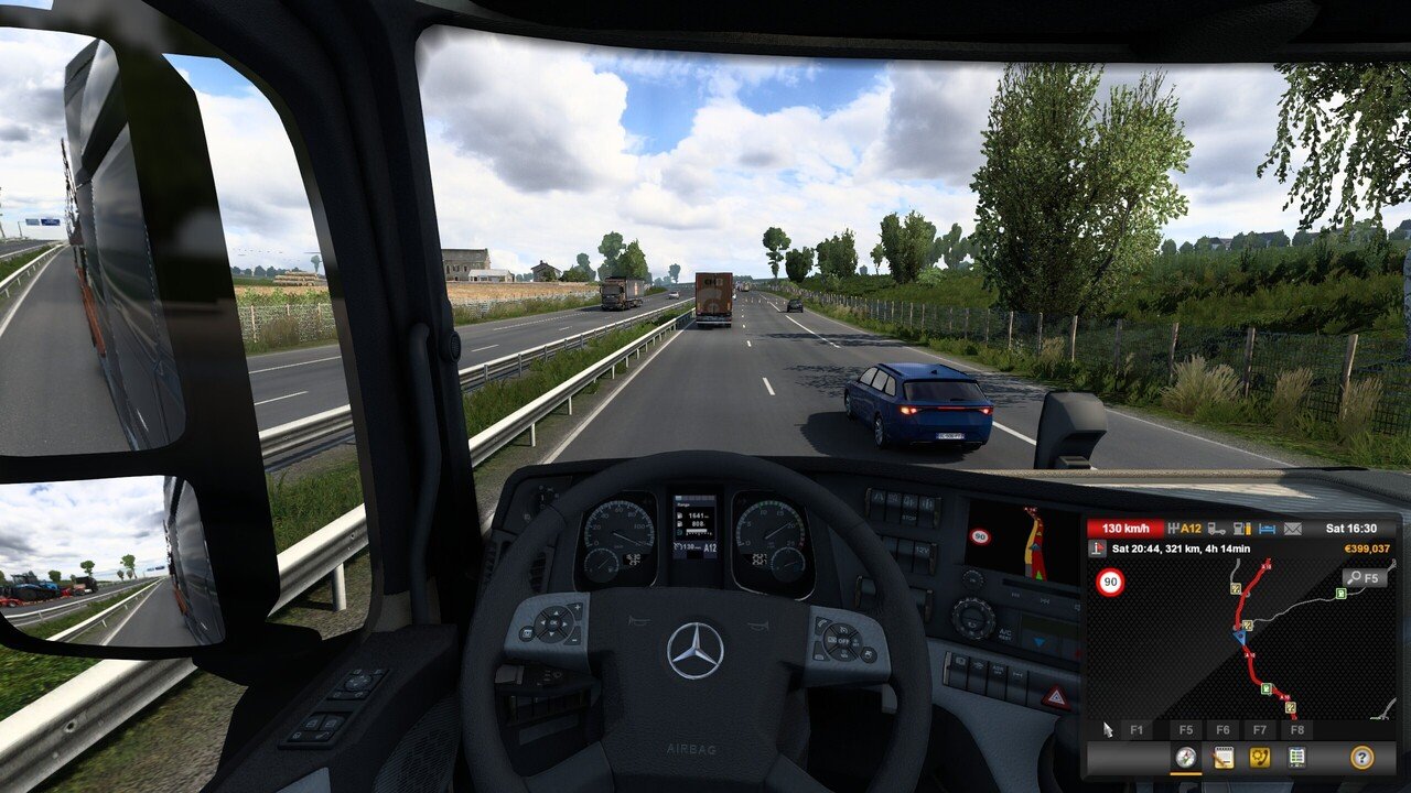 Геймплей Euro Truck Simulator 2