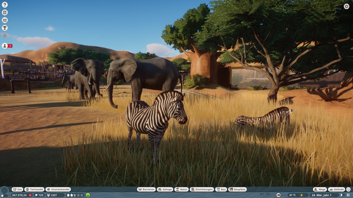 Вольер с животными в Planet Zoo