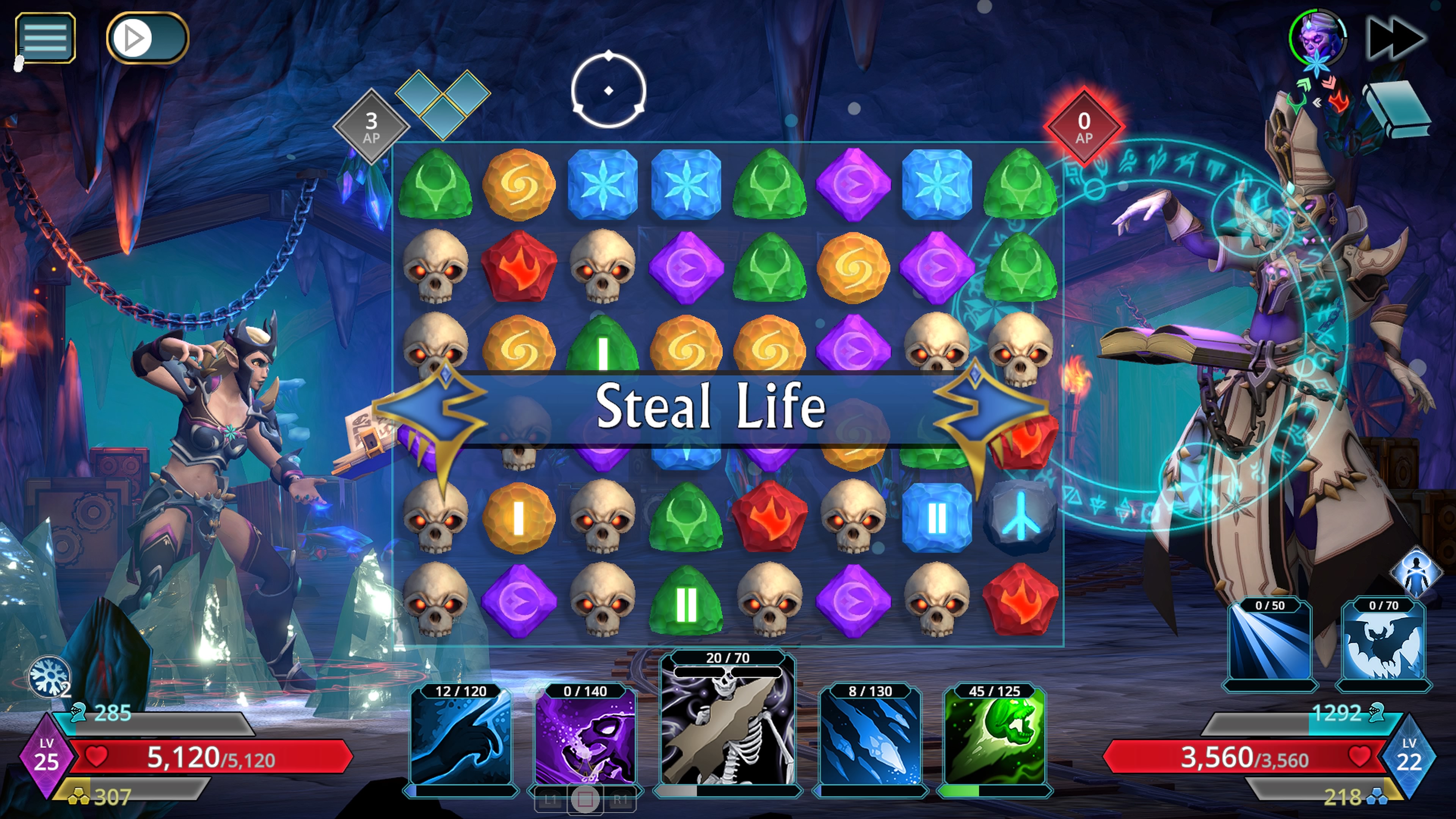 Скриншот игрового процесса Puzzle Quest 3