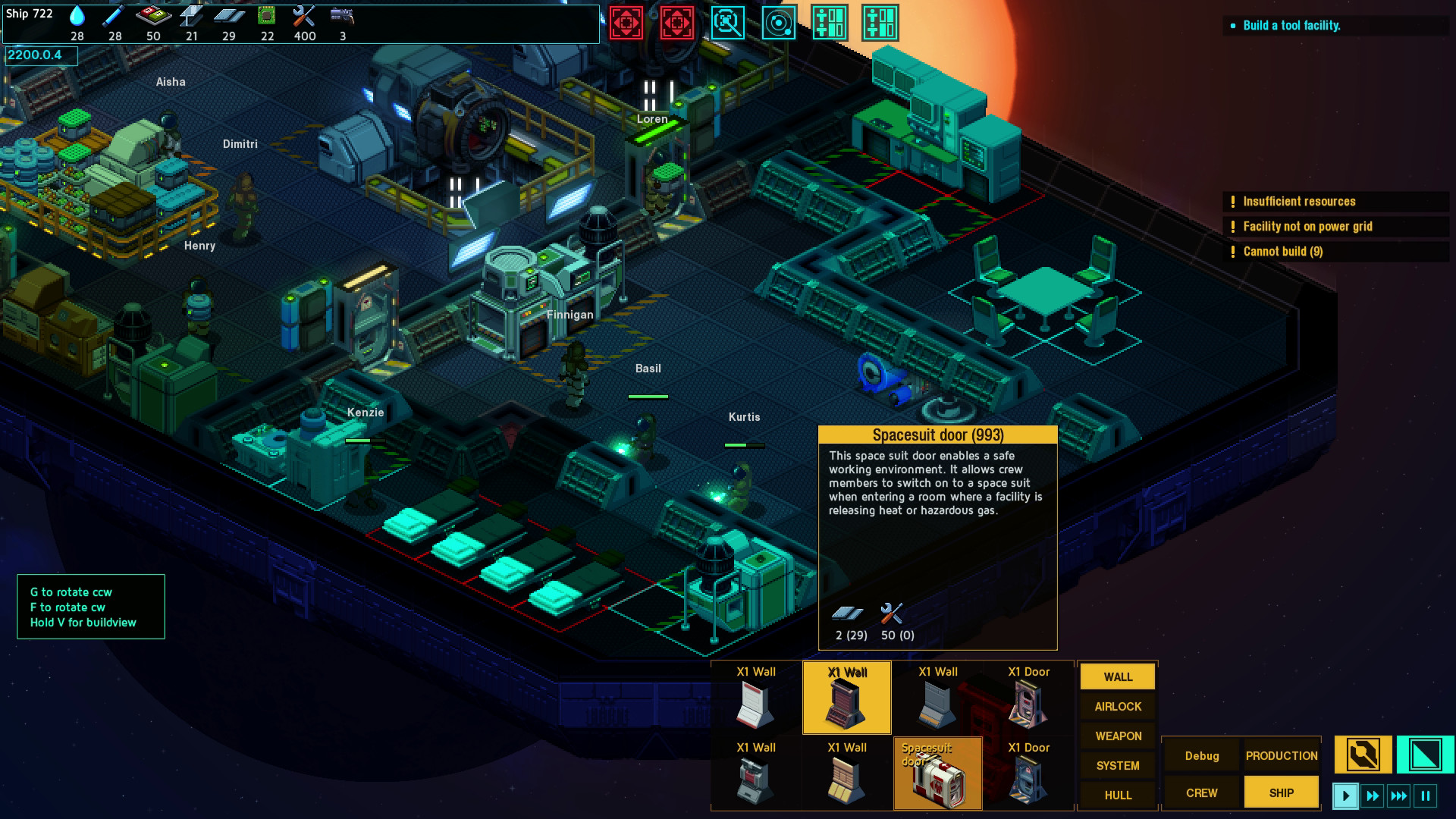 Space Haven — игровой процесс