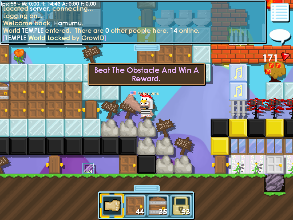 Игровой процесс Growtopia