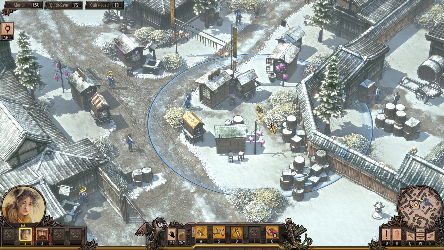 Игровой процесс Shadow Tactics: Blades of the Shogun