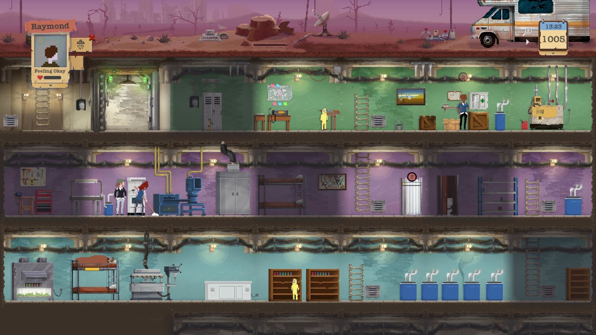 Скриншот игрового процесса Sheltered
