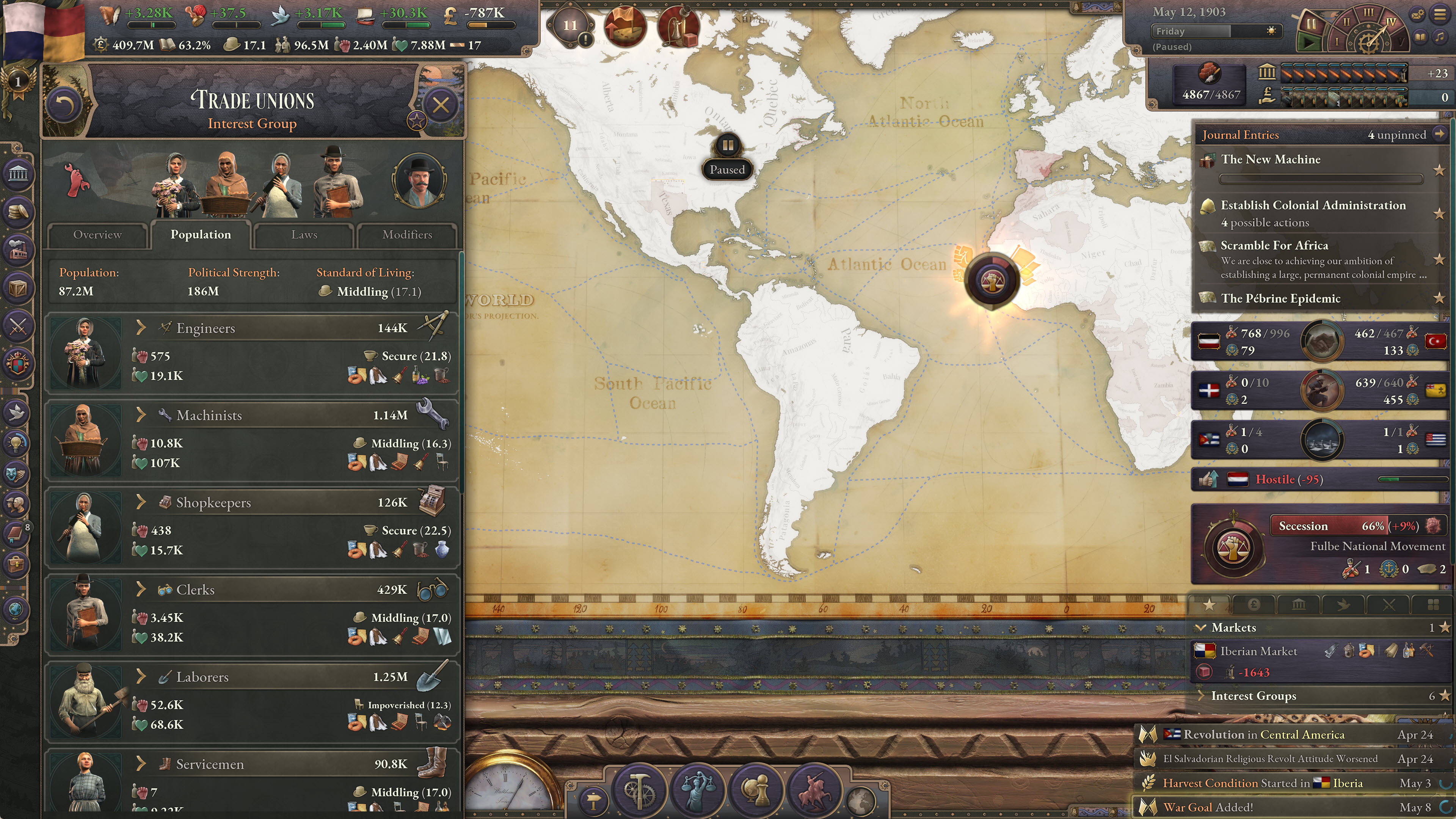 Игровой процесс Imperator: Rome