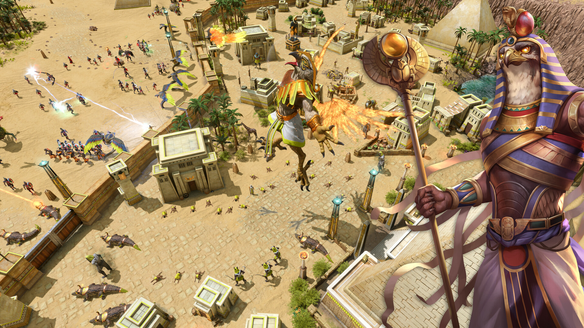 Сражение мифических существ в Age of Mythology: Retold