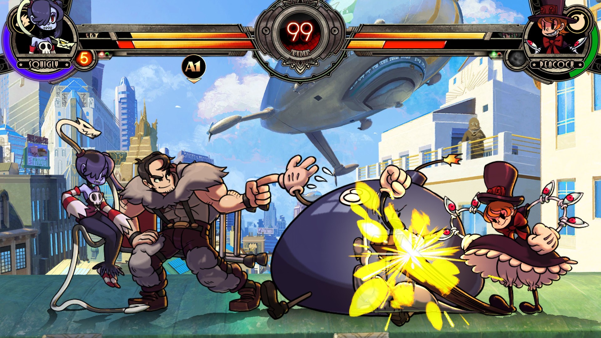 Геймплей Skullgirls 2nd Encore
