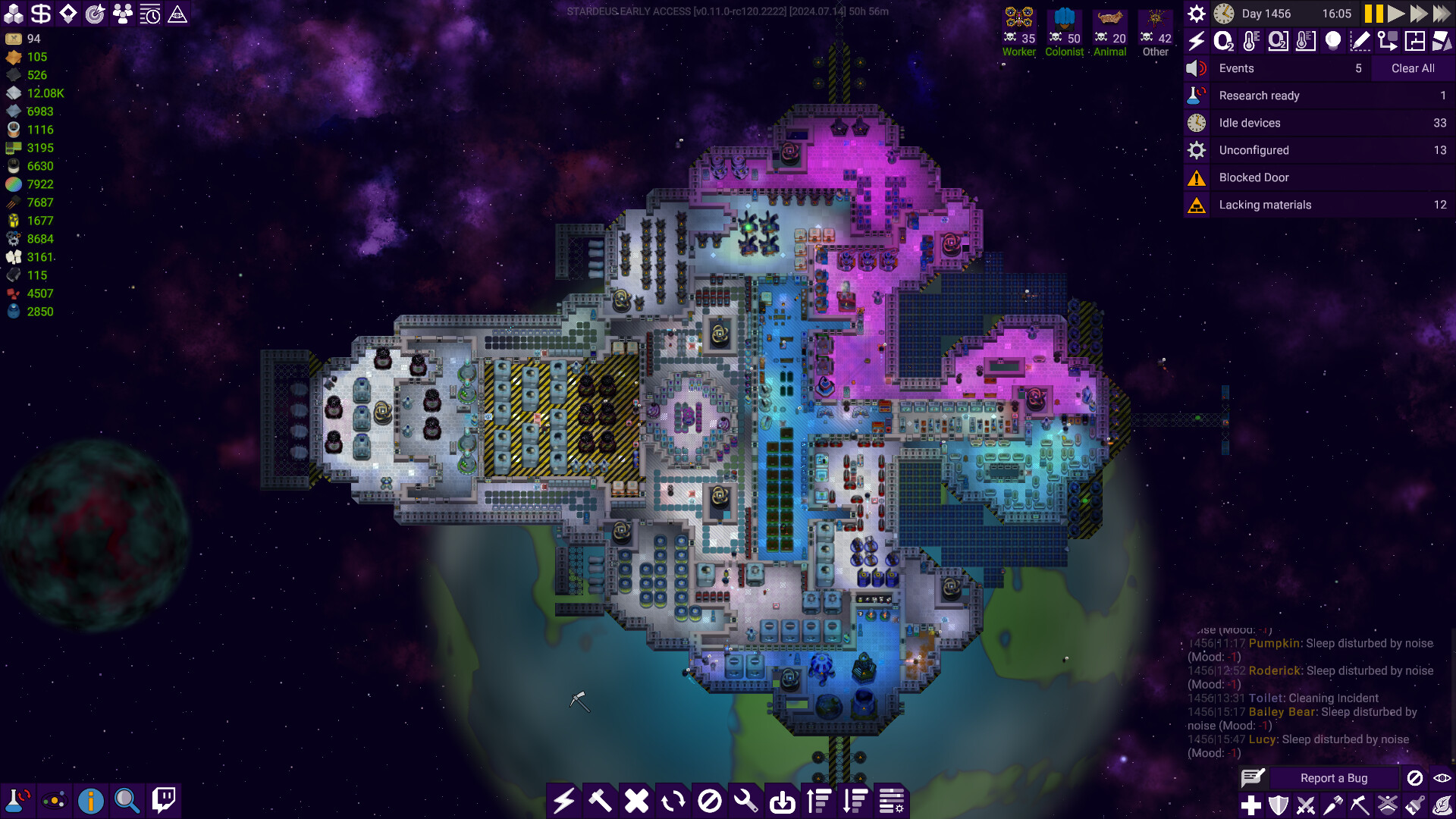 Игровой процесс Stardeus