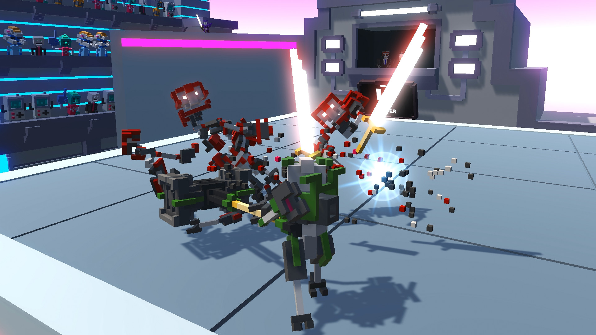 Игровой процесс Clone Drone in the Danger Zone