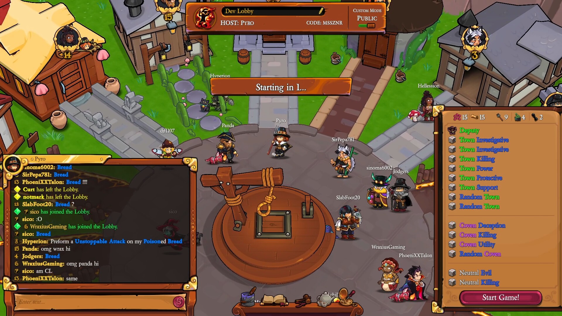 Геймплей Town of Salem 2